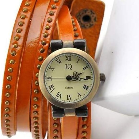 Genuine Leather Quartz Watch/Artisan made strap - Picture 2 of 3